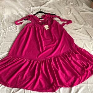 Melanie T Sun Dress, Size 12P, Color, Wildberry, NWT
